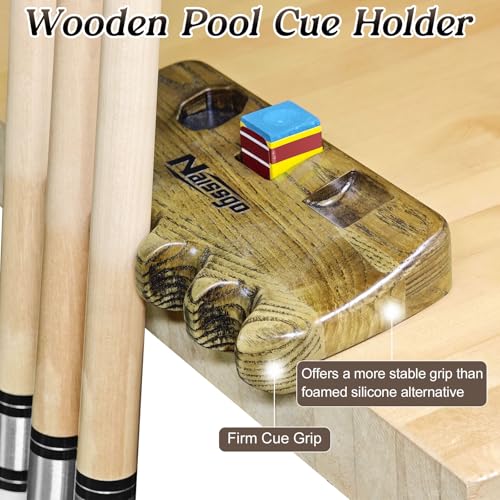 Cue Rest Cue Stick Holder Pool Cue Holder - style: Wood-5 Holes