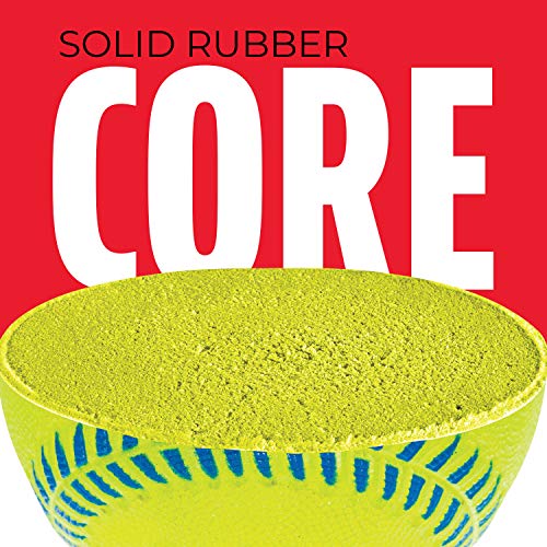 Franklin Sports - Pro Brite - Neon Rubber Teeball - MLB - Youth Tball - Baseball + Softball - Indoor & Outdoor Use - style: 6 pack