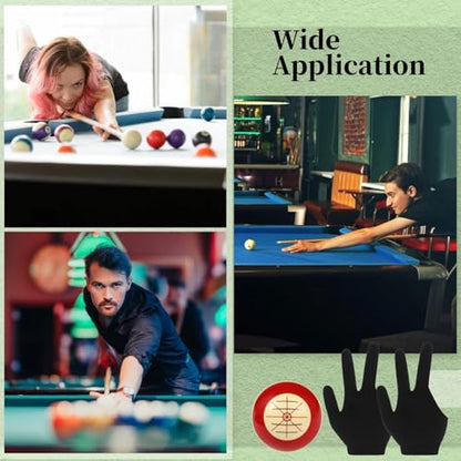 Billiards Cue Ball Practice Training Kits, Training Cue Ball with 2 Billiard Gloves for American Billiards and Eight Ball Play, Billiard Training for Beginners