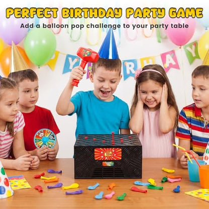 LovesTown Balloon Pop Game, Blast Box Board Games for Family Night Juegos De Mesa Birthday Gifts Party Supplies for Adults and Kids