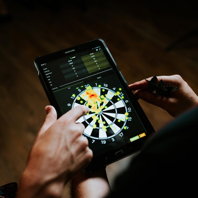 Scolia Automatic Darts Scoring Systems for Steel Tip Darts: Play Games & Tournaments Online or in-Person with Reliable Automated Chalking & Calling - style: Pro