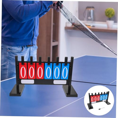Holibanna Weatherproof Portable Tabletop Scorekeeper Flip Scoreboard for Basketball Football Tennis Volleyball with Stable Freestanding Base and Thickened Construction