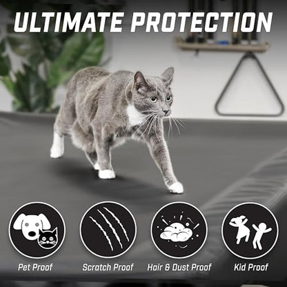 GoSports 6, 7, 8 & 9 ft Premium Leatherette Pool Table Cover - Waterproof & Tearproof - Heavy Duty Indoor & Outdoor Billiard Table Cover - color: Black, style: 9 ft (112" L x 62" W x 8" H)
