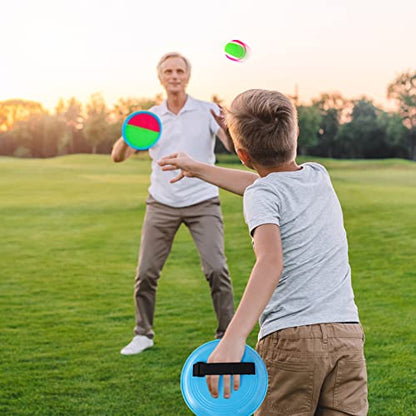 Ayeboovi Toss and Catch Ball Set 8 Paddles 4 Balls Outdoor Beach Pool Toys for 3 4 5 6 7 8 Year Old Boys Girls Birthday Gifts Easter Basket Stuffers Outside Yard Games for Kids and Family Activities - style: 8 Paddles 4 Balls