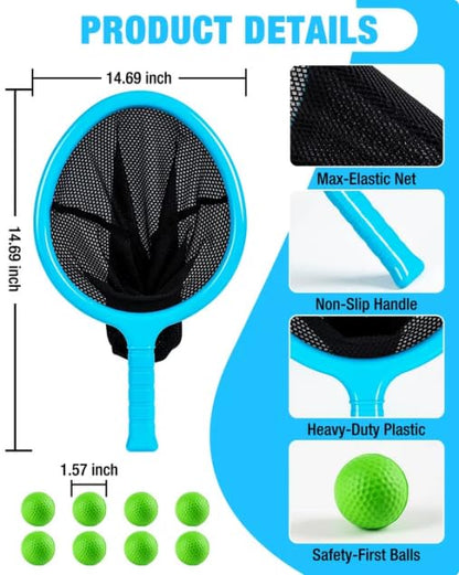Slingshot Scoop Ball Set Shoot and Catch Game Outdoor Toys for Kids Sling Shot Yard Beach, Lawn, & Tailgating Family Game - Toys Gifts for 5+ Year Old Boys