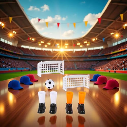Finger Soccer Game Set with 2 Goals, Mini Table Football Game for Fans Club Sports Bar and Home Party