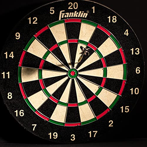 Franklin Sports Professional Dartboard - 18" Regulation Size - style: Bristle Dartboard - Wire Dartboard