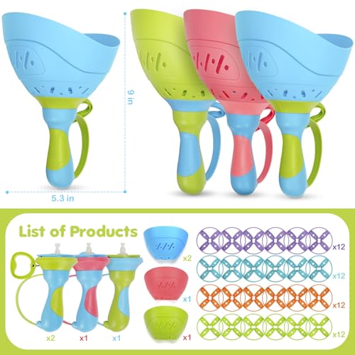 Outdoor Toys for Kids Ages 4-8, 4 Packs Flying Catching Game, Outside Manual Capture Chasing Toys for Ages 3-7, Fun Family Games for Boys Girls Ages 2 3 4 5 6