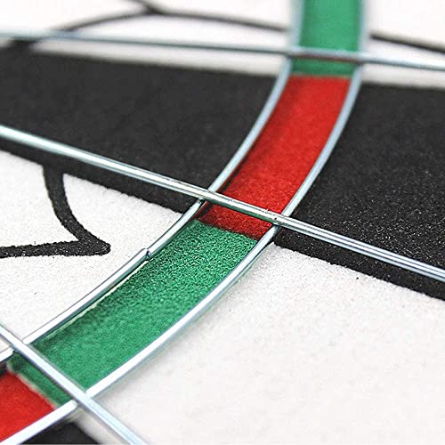 12/15/17/18in Dartboard Game Set， Metal Radial Spider Wire, Compressed Sisal Board with Rotating Number Ring Professional Dart Board for Adults(12in)
