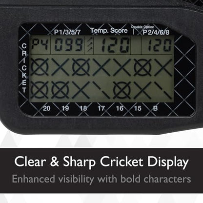 Viper Showdown Electronic Dartboard, 15.5 in Regulation Target, 32 Games, 590 Options, Battery Powered, 6 Darts Included, Black