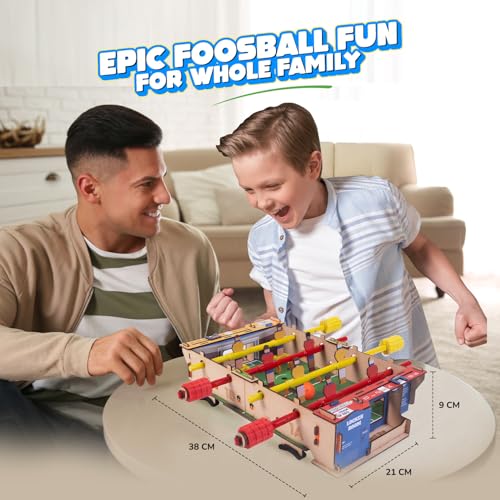 Smartivity Foosball Table Soccer Indoor Games for Kids Age 6-14 Years | Birthday Gifts for Boys & Girls | DIY STEM Educational Science Toy for Kids Age 6,7,8,9,10,11,12,13,14 Years