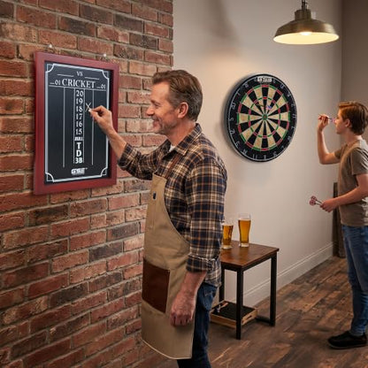 GSE Games & Sports Expert Chalk Dart Scoreboard for Dart Board Cricket & 01 Dart Games with Chalks and Chalk Wipe (Standard/Large) - style: Large