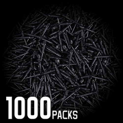 CyeeLife 2BA Thread Soft Tip Dart Points - Plastic Dart Tips - 100/1000 Pack Premium Replacement Dart Accessories - color: 1000pcs-cl11model