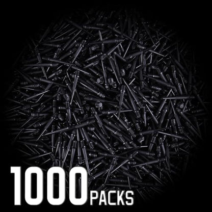 CyeeLife 2BA Thread Soft Tip Dart Points - Plastic Dart Tips - 100/1000 Pack Premium Replacement Dart Accessories - color: 1000pcs-cl11model