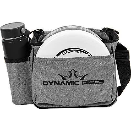 Dynamic Discs Cadet Disc Golf Shoulder Bag | Small Disc Golf Bag, 10-12+ Discs Capacity | Great for Beginners | Lightweight & Durable | Sling over Shoulder to Carry Easily - color: Heather Gray