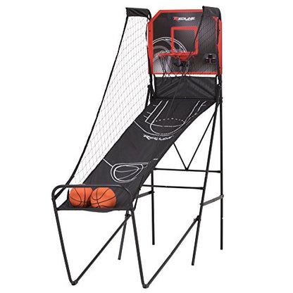 Redline Alley-Oop Single Basketball Shootout with Quick Connect Easy-to-Assemble Frame and Compact Fold-up Design for Easy Storage 26 pounds
