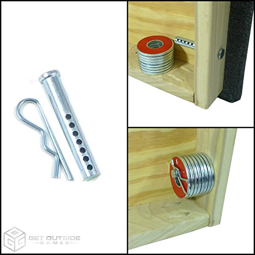 4 Come and Take It VVashers - Washer Toss Board Game Washers (4 VVashers with Container, Wood Grain) - color: Wood Grain, size: 4 VVashers with Container