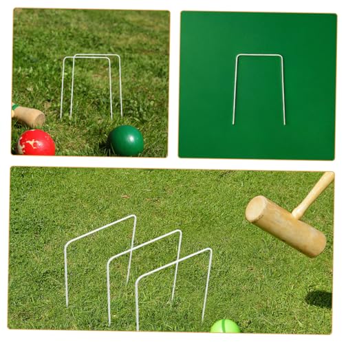Garneck 10pcs Replacement Accessories for Family Lawn Games Compatible with Croquet Easy Setup for Backyard Outdoor Fun