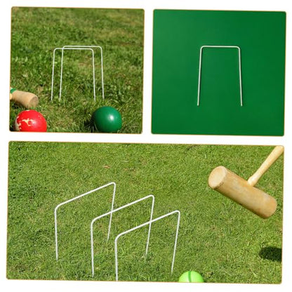 Garneck 10pcs Replacement Accessories for Family Lawn Games Compatible with Croquet Easy Setup for Backyard Outdoor Fun