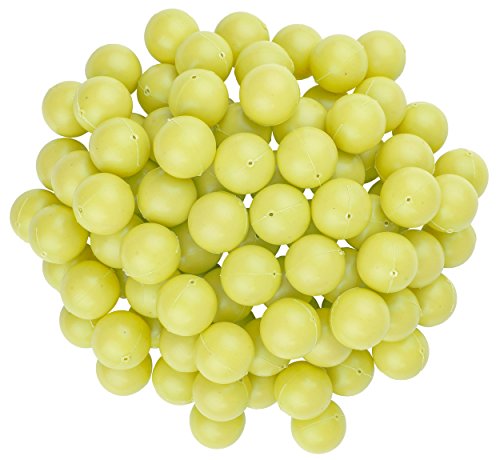 Fairly Odd Novelties 3/4" Mini Ping Pong/Table Tennis/Beer Pong Round Balls (100 Pack), 19mm, Yellow - color: Yellow