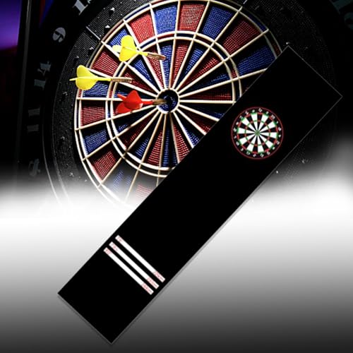Dart Carpet Dart Mat, Heavy Duty with Throwing Distance Line Flooring Protector Kids Adults(Black) - color: Black