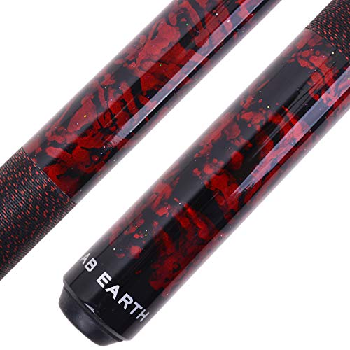 58 inch Hand-Painted Series 2-Piece Billiard Pool Cue Stick with Irish Linen Wrap - color: Red, size: 18oz