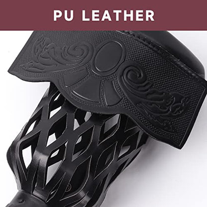 GSE Games & Sports Expert Set of 6 Heavy Duty PU Leather Billiard Pool Table Pockets, Billiard Pool Table Accessories (Several Colors & Styles Available) - color: Black - Shield