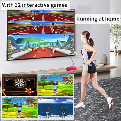 YRPRSODF TV Game Console Built in 100+ Games, Handheld Video Game Machine with 2.4G Wireless Gamepad Somatosensory Control, HD Plug and Play, Home Interactive& Puzzle Games, Red - size: Red