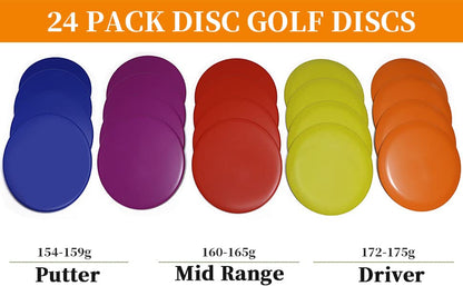 24pc Disc Golf Starter Set (8 Putter, 8 Midrange, 8 Driver) DIY Your Discs - style: 24 pc