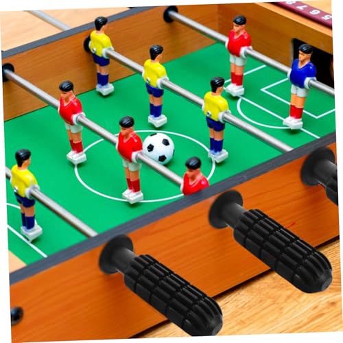 Table Foosball Handle Set with Toothed Grips End Caps and Soccer Balls Kit Replacement Accessories for Kids and Adults Tabletop Foosball Game Durable and Comfortable 3.74In Handles