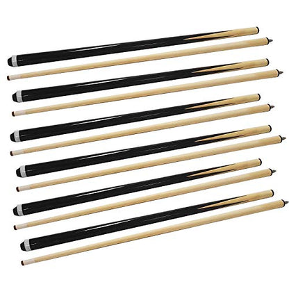 Pool Sticks Billiard Cues 2-Piece 58 Inch Pool Table Sticks 19 oz 13mm Glue-on Tips Hardwood Wooden Pool Cues Stick Set of 2/4 / 6 - style: Pack of 8