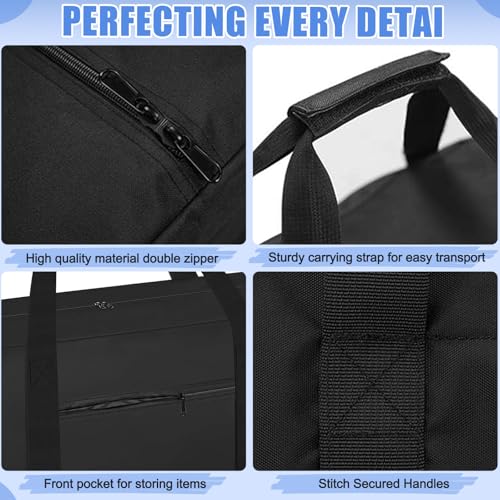 Heavy Duty Carrying Bag Compatible with Giant 4 in a Row Game,[Front Pocket+840d Oxford] Easy Storage for Jumbo 4 to Score Four Outdoor Yard Game Large Storage Bag(Game Not Included)