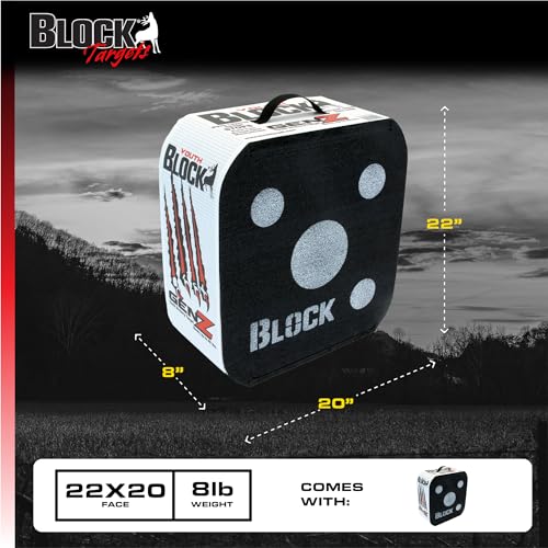 Block GenZ 16" Youth Open Archery Target, 40Lb Draw, Easy Removal, Multi-Color - style: GenZ XL (20")