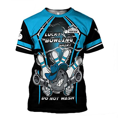 Rivelus Personalized Name Bowling Shirts for Men and Women 3D, Bowling Shirts for Team Bowling, Bowling Shirts Gift - color: Blm 13