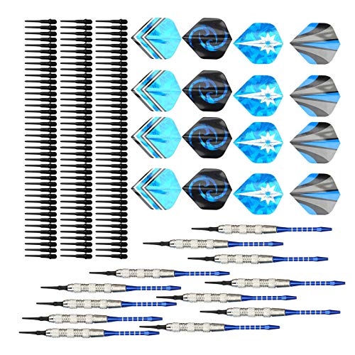 RiToEasysports Soft Tip Darts Set, Removable Aluminum Alloy Rods, Darts for Beginners Professionals Christmas Birthday Gift