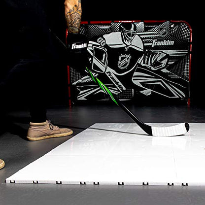 Franklin Sports Synthetic Ice Hockey Shooting Pad - Fake Ice Dryland Tiles for Shot Training Stick Handling Skills Practice - Hockey Training Equipment - 4' x 3' Feet