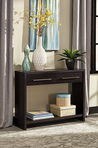 ClosetMaid 1662 Console Table with 2 Storage Drawers, Black Walnut - color: Black Walnut, style: Console Table