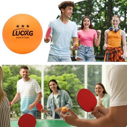 Ping Pong Balls, Ping Pong Balls 20 Pack, 3 Star Table Tennis Balls, Suitable for Beginners and Professionals (Orange+White)