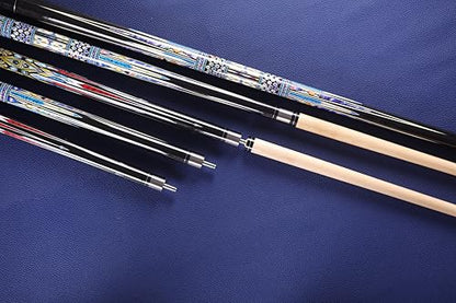 Canadian Maple Pool Cue Stick, Stainless Steel 5/16" X 18 Joint, 58 Inch 13mm Tip Billiard Pool Cue Stick, 19 20 oz, 2-Piece Pool Cue Stick for Beginner, Commercial Home Entertainment - color: Model C (19oz)
