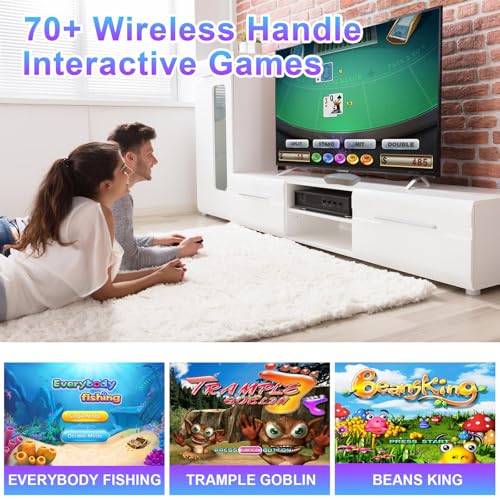 YRPRSODF TV Game Console Built in 100+ Gam ES, Video Game Machine with 2.4G Wireless Gamepad Somatosensory Control, USB Plug and Play, Kid & Adult Interactive& Puzzle Games,Grey - size: Grey