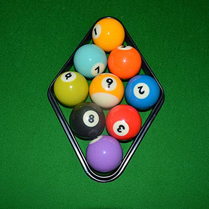 CDQL 2Pcs 9 Ball Billiards Rack - Professional Diamond Pool Ball Racks - Vintage Sturdy Triangular Frame Snooker Balls Rack Supplies Accessories