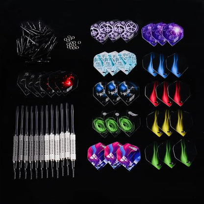 CyeeLife 16g Soft tip Darts with Extra Flights and Plastic Points For Beginners