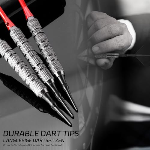 CyeeLife 2BA Thread Soft Tip Dart Points 100 Pack, Plastic Dart Tips Replacement,Darts Accessories - color: 100pcs