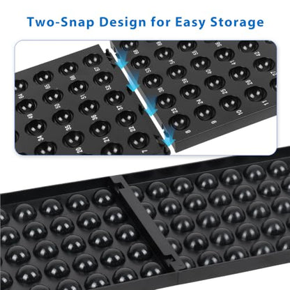 GSE Games & Sports Expert Professional Bingo Master Board & 7/8" Multi-Color Balls, Black Bingo Calling Board for Parties, Large Groups, Family Game Night - style: Multicolor Balls & Black Board