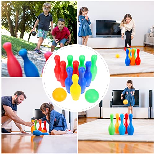 Toddmomy 1set Boys and Girls Indoor Bowling Safe Material for Parent-boy Girl Motor Skill Development