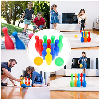 Toddmomy 1set Boys and Girls Indoor Bowling Safe Material for Parent-boy Girl Motor Skill Development