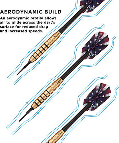 Viper Elite Brass Soft Tip Darts - style: 20 Grams