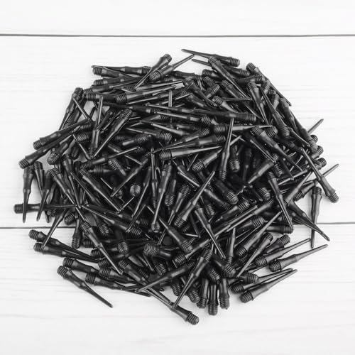Soft Dart Tips 2BA Thread Plastic Soft Tip Dart Points Soft Dart Tips Replacement Dart Accessories for Dartboard-Black