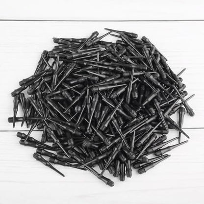 Soft Dart Tips 2BA Thread Plastic Soft Tip Dart Points Soft Dart Tips Replacement Dart Accessories for Dartboard-Black