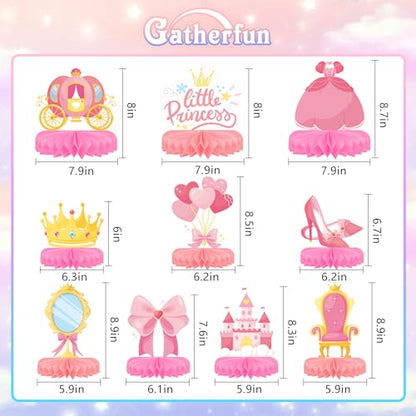 Princess Birthday Party Supplies - Princess Themed Honeycomb Centerpiece ，Table Decorations for Princess Themed Birthday Party Decorations - style: Princess